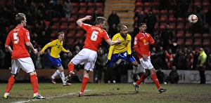 Images Dated 2013: Leon Clarke Scores Coventry City's Second Goal in Johnstones Paint Trophy Final vs Crewe Alexandra