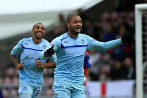 Images Dated 15th September 2013: Leon Clarke Scores First Goal for Coventry City in Sky Bet League 1 Clash Against Gillingham