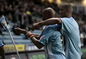 Images Dated 4th October 2008: Leon McKenzie's Double: Coventry City's Glory Moment Against Southampton (04-10-2008)