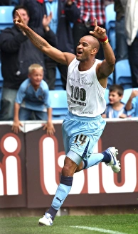 Images Dated 2008 August: Leon McKenzie's Euphoric Goal Celebration