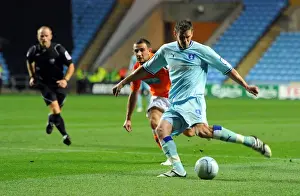 Images Dated 27th September 2011: Lucas Jutkiewicz Scores Coventry City's Second Goal Against Blackpool in Championship Match (September 27)