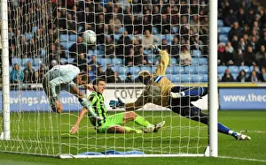 Images Dated 2011 December: Lucas Jutkiewicz Scores Coventry City's Second Goal Against Brighton & Hove Albion in Championship Match