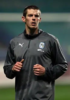 Images Dated 2011 November: Lucas Jutkiewicz Scores the Winning Goal for Coventry City Against Cardiff in Championship Match at Ricoh Arena