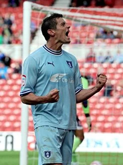 Images Dated 27th August 2011: Lucas Jutkiewicz's Historic Debut Goal: Coventry City at Middlesbrough (2011)