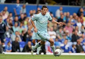 Images Dated 2011 August: Lukas Jutkiewicz of Coventry City Faces Off Against Birmingham City in the 2011-12 Npower Football League Championship