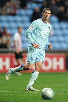Images Dated 5th November 2011: Lukas Jutkiewicz Strikes for Coventry City Against Southampton (5-11-2011, Ricoh Arena)