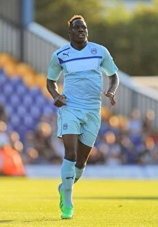 Images Dated 26th July 2013: Manset Scores: Coventry City's Victory Over Mansfield Town in 2013 Friendly (July 26)