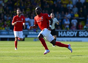 Images Dated 2015 September: Marc-Antoine Fortune in Action: Coventry City vs