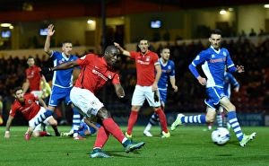 Images Dated 2015 October: Marc-Antoine Fortune's Fruitless Attempt: Coventry City vs Rochdale (Sky Bet League One)