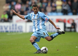 Images Dated 2009: Marcus Hall's Epic Moment: Coventry City Stuns Chelsea in FA Cup Sixth Round at Ricoh Arena