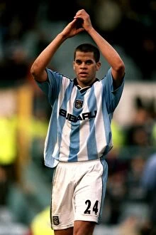 Images Dated 31st March 2001: Marcus Hall's Euphoric Moment: Coventry City's Victory Over Derby County in FA Carling Premiership