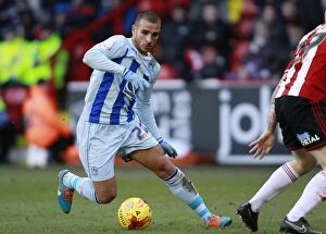 Sky Bet League One - Sheffield United v Coventry City - Bramall Lane Collection: Marcus Tudgay Faces Off Against Sheffield United in Sky Bet League One Clash at Bramall Lane