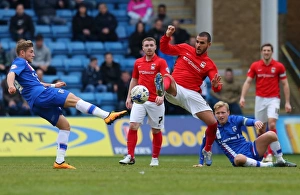 Marcus Tudgay vs. George Williams: Intense Clash in Sky Bet League One Match at MEMS Priestfield Stadium