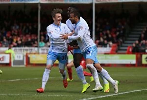 Images Dated 3rd May 2015: Marcus Tudgay's Thrilling First Goal for Coventry City in Sky Bet League One Against Crawley Town