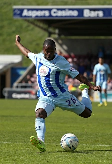 Images Dated 2014 April: Mark Marshall's Determined Shot: Coventry City vs