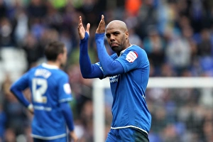 09-04-2012 V Bristol City, Ashton Gate Prints: Marlon King's Emotional Farewell: A Coventry City Substitute Bids Adieu to Fans Amidst Birmingham City vs