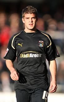 Images Dated 6th December 2009: Martin Cranie in Championship Action: Coventry City vs Scunthorpe United (December 6, 2009)