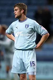 Martin Cranie: A Dejected Moment After Coventry City's Championship Loss to Millwall (17-04-2012)