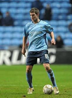 Images Dated 12th January 2010: Martin Cranie in FA Cup Action: Coventry City vs Portsmouth, Ricoh Arena (January 12, 2010)