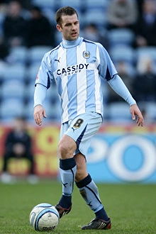 Images Dated 2009 February: Michael Doyle in Action: Coventry City vs