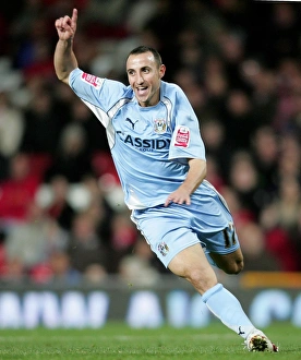 Classic Match Prints: Michael Mifsud's Double Stunner: Coventry City's Historic Upset at Old Trafford (September 2007)