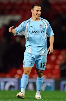 Images Dated 26th September 2007: Michael Mifsud's Euphoric Moment: Coventry City's Historic Upset Over Manchester United in Carling