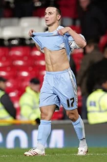 Images Dated 26th September 2007: Michael Mifsud's Shocking Upset: Coventry City vs. Manchester United in Carling Cup Third Round at