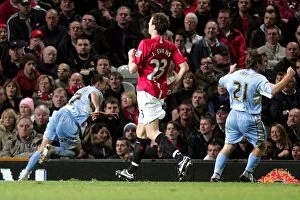 26-09-2007 Carling Cup Round 3 v Manchester United Collection: Michael Mifsud's Stunner: Coventry City's Upset Win Against Manchester United in Carling Cup