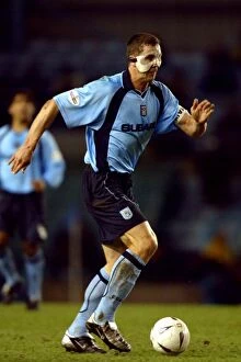15-01-2003 Round 3 Replay v Cardiff Collection: Mo Konjic's Determined Performance: Coventry City vs. Cardiff City in the AXA FA Cup Third Round