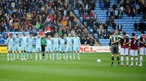 Images Dated 19th November 2011: A Moment of Silence: Honoring Coventry's Resilient Past - Coventry City vs