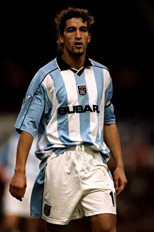 Images Dated 2001: Moustapha Hadji's Battle: Coventry City vs Arsenal in the FA Carling Premiership (03-02-2001)