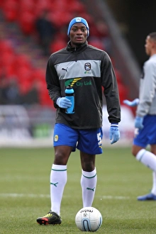 Images Dated 2012 December: Nathan Cameron Faces Off in Coventry City's Npower League One Clash at Doncaster Rovers Keepmoat Stadium
