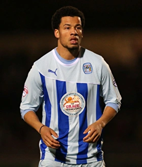 Nathan Eccleston in Action for Coventry City against Stevenage at Sixfields Stadium (Sky Bet League One, 2014)