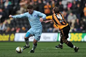 31-03-2012 V Hull City, KC Stadium Prints: Oliver Norwood Outsmarts Paul McKenna: Coventry City vs