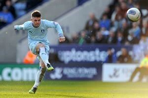 Images Dated 3rd March 2012: Oliver Norwood vs Leicester City: Coventry City's Midfield Battle in Championship Showdown