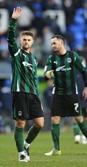 Images Dated 11th February 2012: Oliver Norwood's Championship Victory Celebration: Coventry City at Madejski Stadium (11-02-2012)