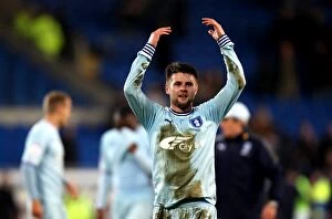 Images Dated 21st March 2012: Oliver Norwood's Emotional Farewell: Coventry City's Heartfelt Applause at Cardiff City Stadium
