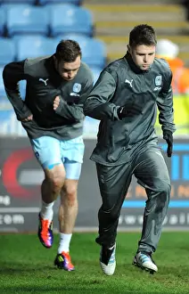 14-02-2012 V Leeds United, Ricoh Arena Prints: Oliver Norwood's Focused Pre-Match Routine: Coventry City vs Leeds United