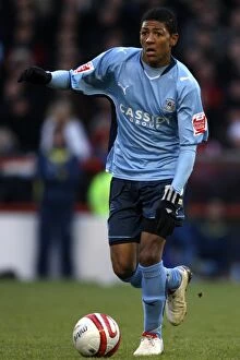 Images Dated 28th December 2009: Patrick Van Aanholt in Action: Coventry City vs. Nottingham Forest