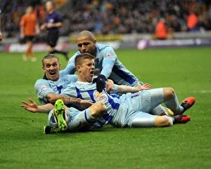 Images Dated 19th October 2013: Phillips Dramatic Equalizer: Coventry City vs. Wolves in Sky Bet League 1