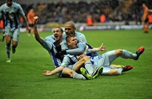 Images Dated 19th October 2013: Phillips Scores Dramatic Equalizer for Coventry City Against Wolves in Sky Bet League 1