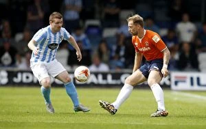 Images Dated 25th July 2015: Pre-Season Showdown: Green vs. Fleck at Kenilworth Road - Luton Town vs. Coventry City