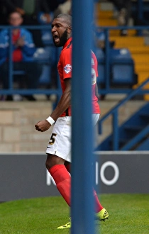 Images Dated 2015 September: Reda Johnson's Thrilling Goal Celebration: Coventry City Takes the Lead in Sky Bet League One Match against Bury