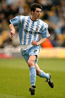 08-04-2006 v Wolverhampton Wanderers Collection: Richard Duffy at Molineux: Coventry City vs. Wolverhampton Wanderers in the Championship (April 8)