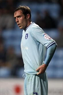 Images Dated 27th September 2011: Richard Keogh in Action: Coventry City vs Blackpool, Npower Championship (27-09-2011) - Ricoh Arena