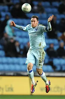 14-02-2012 V Leeds United, Ricoh Arena Prints: Richard Keogh in Action: Coventry City vs Leeds United