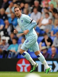 Images Dated 13th August 2011: Richard Keogh of Coventry City Faces Off Against Birmingham City in Npower Championship Match at St