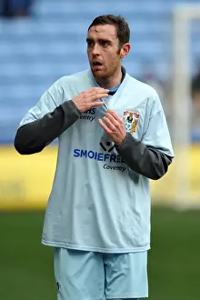 Images Dated 2011 December: Richard Keogh Faces Brighton & Hove Albion at Coventry City's Ricoh Arena (Npower Championship)