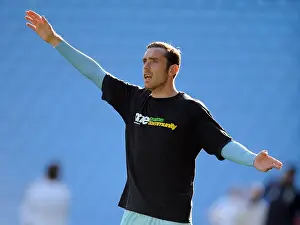 Images Dated 2011 October: Richard Keogh's Focused Pre-Game Warm-Up: Coventry City vs
