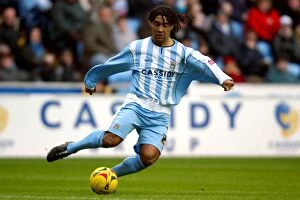 Images Dated 25th February 2006: Richard Shaw in Action: Coventry City vs Burnley (25-02-2006) - Ricoh Arena
